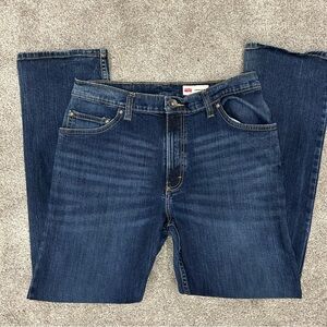 Wrangler Men's Straight Jeans - Dark Blue